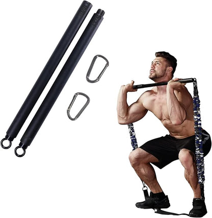 INNSTAR Upgraded Portable Home Gym 5.0, Full Body Workout System with Resistance Bands, Detachable Fitness Bar, Handles, Door Anchor for Home, Travel, Gym