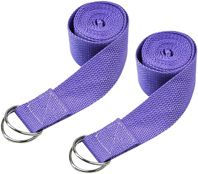POPETPOP Yoga Stretch Belt 72 Inch Elastic Fitness Stretch Band with Durable Buckle for Flexibility Muscle Stretching and Daily Exercise