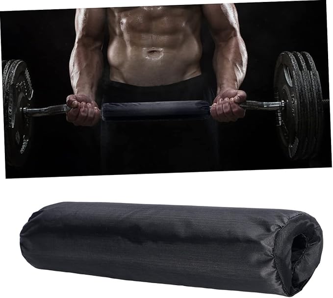 Happyyami Barbell Neck and Shoulder Protective Pad Cushion for Squats Lunges and Hip Thrusts Ergonomic Barbell Pad for Standard Bars Squat Bar Cushion Pad for Weightlifting Fitness