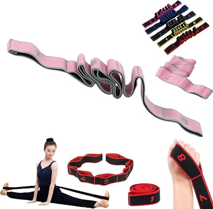 Fitness Resistance Band for Stretching and Yoga,Number Resistance Band,Fitness Resistance Bands with Numbers,Fitness Resistance Bands Numbered,Divided Into Different Tiers/Levels.