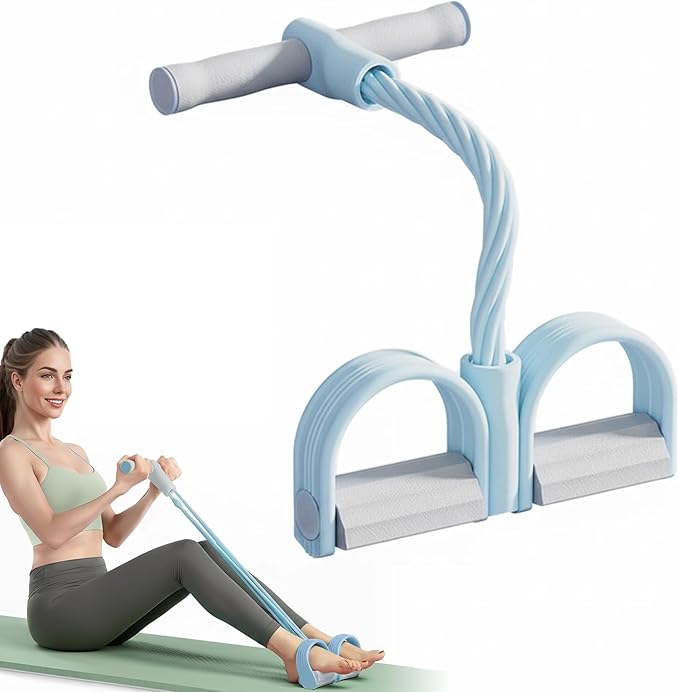 Multifunction Elastic Yoga Resistance Band, Elastic Exercise Band, Stretching Pedal Puller for Full Body Workout, Home Fitness Equipment for Legs, Arms, Core Training
