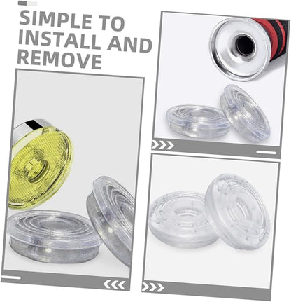 2 Pairs Transparent Doorway Pull Up Bar End Pads Non Slip Rubber Protectors for Home Gym Easy Install Exercise Equipment Efficient Indoor Strength Training