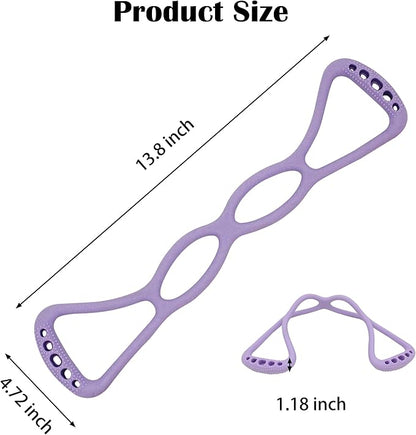 4 Ring Adjustable Loop Resistance Bands for Working Out Walk at Home，Workout Bands Exercise Stretch Band for Women&Men Fitness, Yoga, Pilates-Non-Slip, Home/Gym Use