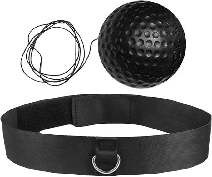 Reaction Balls Training Set - 3-Size Ball Pack, React Reflex Balls All Ages Headband, Free Cord, Child Boxing Training Headband ReactBall | Portable Fitness Reflex Ball for Home Gym Outdoor