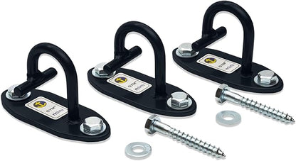 Anchor Gym Mini H1 (Set of 3) - Resistance Band Wall Anchors for Home Workouts | Wall Mount Anchor for Resistance Bands, Stretch Straps & Suspension Trainers
