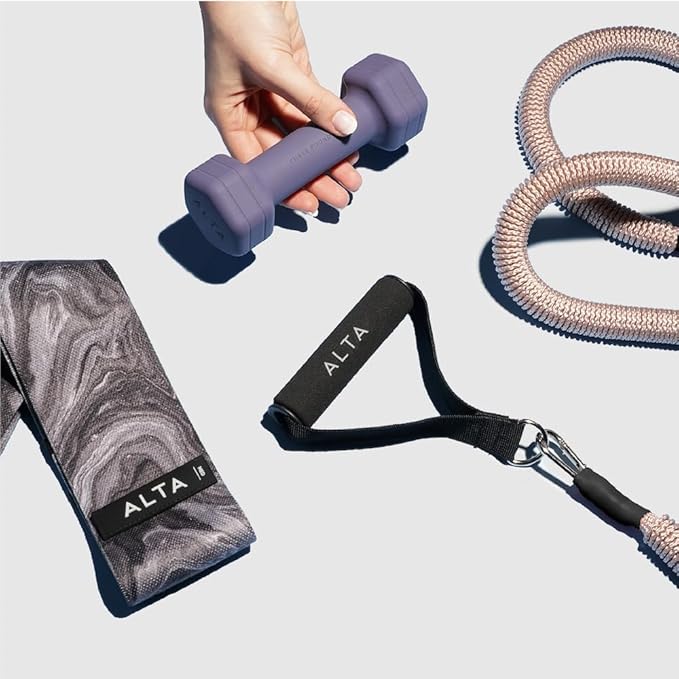 ALTA Mini Loop Bands for Exercise - Premium Durable Latex - Small Resistance Bands for Women, Booty Bands for Working Out, Leg Stretch Loops for Physical Therapy, Pilates Exercise Mini Bands Set