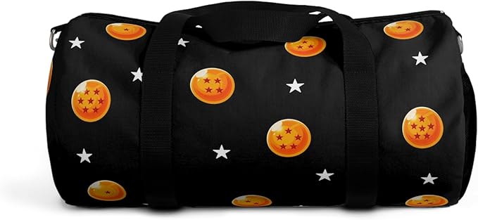 Anime Gym Bag for Women Men - Large Capacity Waterproof Workout Fitness Travel Sports Bags Fashion Street Camping ExpandaCLe Carry On Duffle Bag For Couple (Orange DBZ) PTY