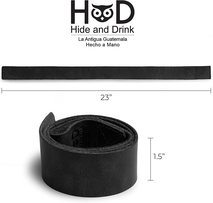 Hide & Drink, Set of 2 Lifting Wrist Straps, Bodybuilding, Sports, Gym, Fitness, Accessories, Strenght Training, Full Grain Leather, Handmade