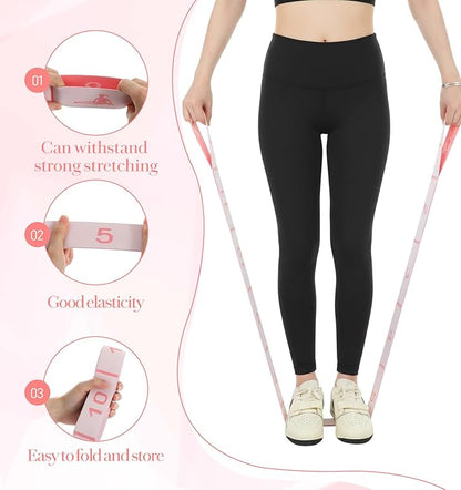 Stretching Strap, 12 Loops Yoga Straps for Stretching, Multi Loop Stretch Band for Flexibility Training, Leg Stretch & Exercise, Durable Elastic Resistance Band