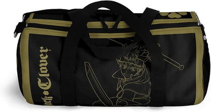 Anime Gym Bag for Women Men - Large Capacity Waterproof Workout Fitness Travel Sports Bags Fashion Street Camping ExpandaCLe Carry On Duffle Bag For Couple (Clover) PTY