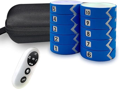 Intelligent Reaction Training lamp for Children's Soccer and Basketball Speed 4-Light Version, Eye-Hand Coordination Training(10pc)
