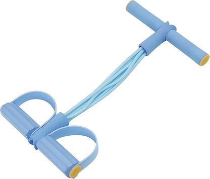 Multifunction Tension Rope, 6-Tube Elastic Resistance Bands, Pedal Resistance Band with Handles, Natural Latex Exercise Bands for Abdomen Waist Arm Leg Stretching & Fitness Training
