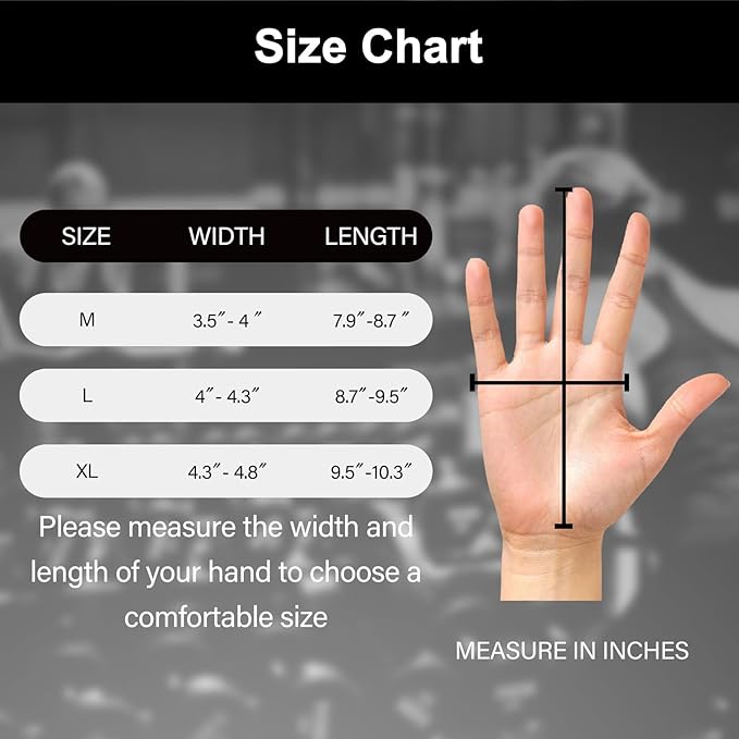 Workout Gloves for Men Women, Breathable Weight Lifting Gloves with Wrist Wraps Support for Gym, Exercise, Training and Fitness, Fingerless, Padded Full Palm Protection