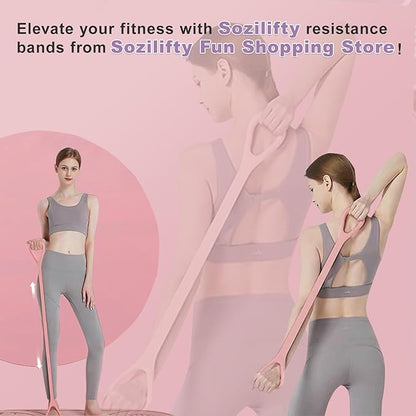 Figure 8 Resistance Band, Elastic Band, Stretch Bands, for Arm,Shoulder, Back,Leg Stretching, Upper Body Workout Equipment, Portable Home Office Elastic Ropes for Yoga, Pilates