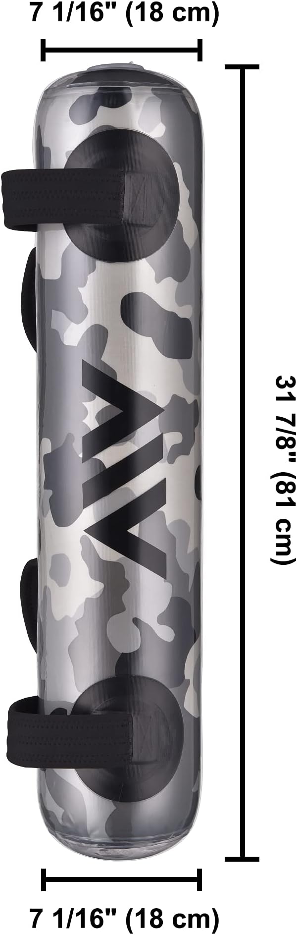 AW Foldable Adjustable Aqua Bag Exercise Water Weight Portable Strength Training Home Gym Workout Cardio Sport Fitness,Camouflage Gray,Pink,Gray