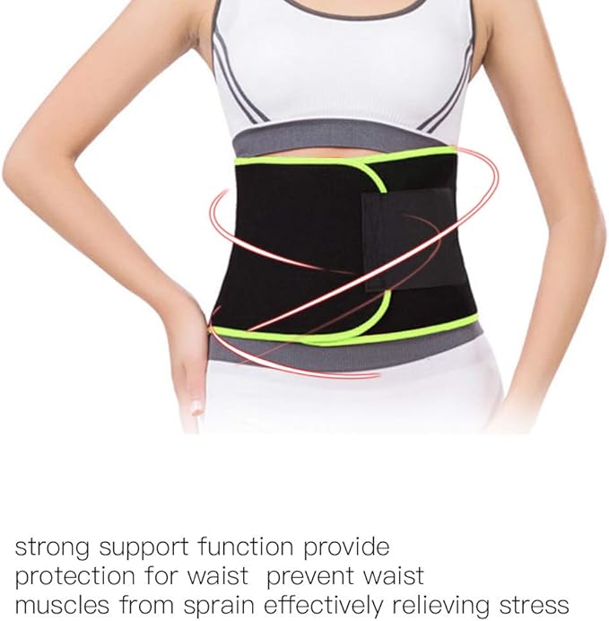 Sports Waist Brace,Compression Adjust Back Support Strap Lumbar Support for Heavy Lifting Men Women