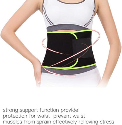 Sports Waist Brace,Compression Adjust Back Support Strap Lumbar Support for Heavy Lifting Men Women