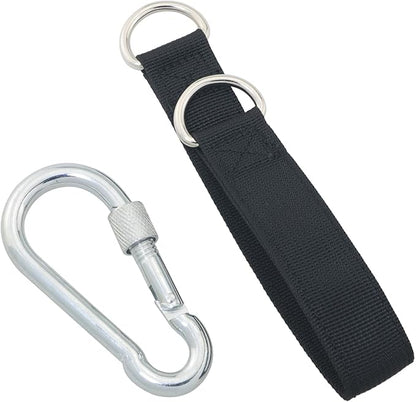Single Bar Connecting Strap 23cm with Hooks Heavy Duty Multi Functional Extension Belt Indoor Outdoor Swing Accessories Sandbag Rack Home Fitness Training Weight Bag Hanger