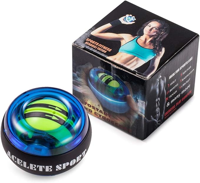 Gyro Ball Wrist Exerciser Gyroscope Ball Forearm Strengthener for Stronger Wrist Bones and Muscle