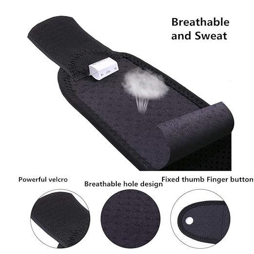 Wrist Brace Men Wrist Support Women Sports Exercise Training Hand Protector Neoprene Wrist Wraps with Thumb Loops -Suitable for Both Right and Left Hands