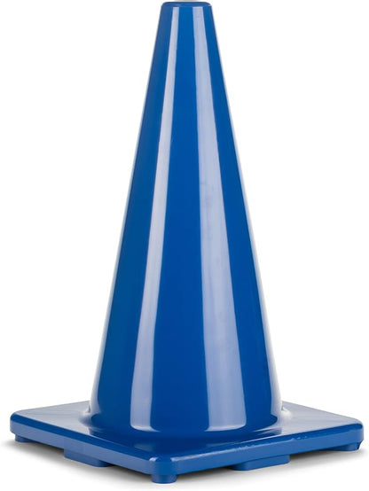 Champion Sports High Visibility Flexible Vinyl Cones for Sports Training, Agility Drills, Field & Gym Marking Sets