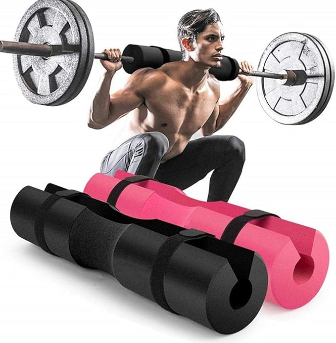 GOTOTOP Squat Pad Barbell Pad, High Elastic Foam Neck Guard for Shoulder Protection, Cushioned Barbell Cover for Hip Thrusts and Squats Suitable for Standard Bars