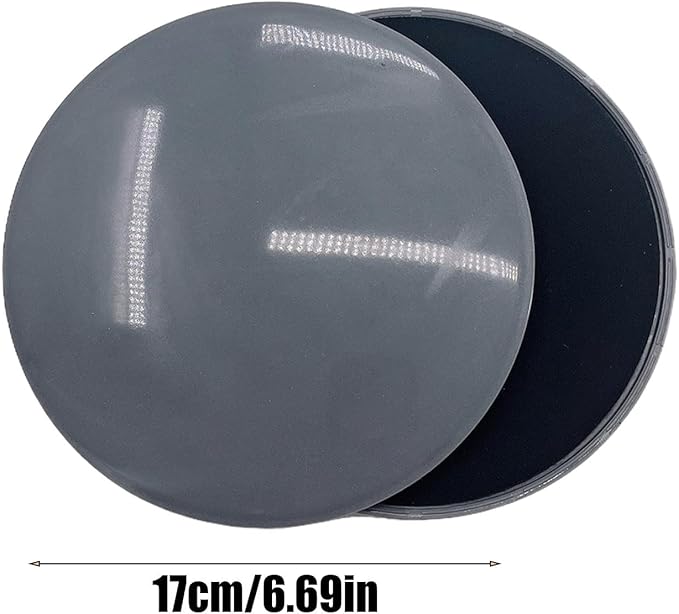 Gliding Discs For Abdominal Exercises - Core Sliders | Fitness Gliding Discs | Exercise Discs | Core Trainer | 2x Two-Sided Gym Sliding Plate Pads | Yoga Cushion For Carpet Or Hardwood Floors