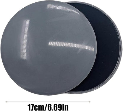 Gliding Discs For Abdominal Exercises - Core Sliders | Fitness Gliding Discs | Exercise Discs | Core Trainer | 2x Two-Sided Gym Sliding Plate Pads | Yoga Cushion For Carpet Or Hardwood Floors