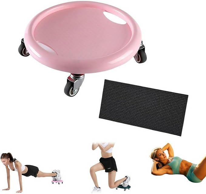 Ab Roller Wheel,Ab Roller for Women Men Board,Abdominal Wheel Ab Roller, Roller with Elbow Support,for Full Body Fat Burning Tummy Weight Control Gym or at Home Workout Equipment