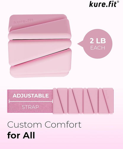 Pilates Weight | Wrist & Ankle Weights for Women | Weighted Bangles | 1LB/ 2LB Each (Set of 2)