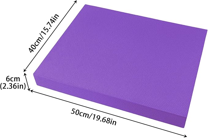 Foam Balance Pad | 50x40cm Soft Thick Stability Mat - Balance Foam Pad Exercise Equipment - for Women Men Home Gym Floor Yoga Workout Physical Training Stretching