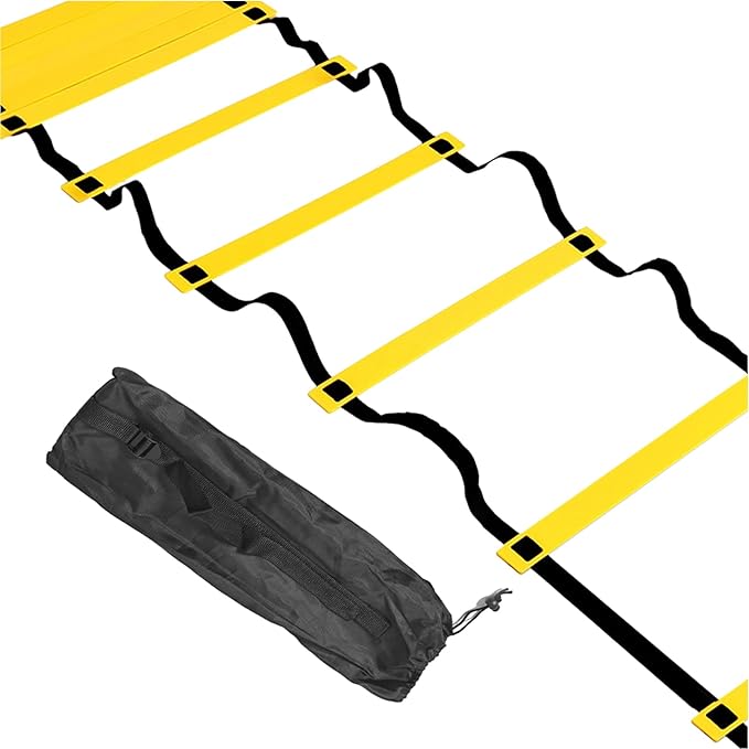 Training Ladder - Agility Training Ladder, Portable Speed Ladder | Multifunctional Training Ladder, Balance Training Tool, Workout Ladder Exercise Tool, Playing Field Equipment Speed Ladder for Kids