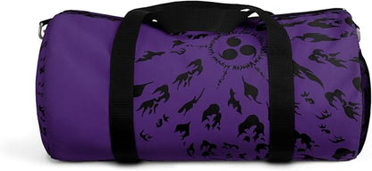 Anime Gym Bag for Women Men - Large Capacity Waterproof Workout Fitness Travel Sports Bags Fashion Street Camping ExpandaCLe Carry On Duffle Bag For Couple (Purple Cursed Mark) PTY