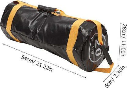 PVC Weight Lifting Bag for Training Weighted Fitness Sandbag for Men Women Wear Resistant Gym Gear for Strength Workouts and Conditioning