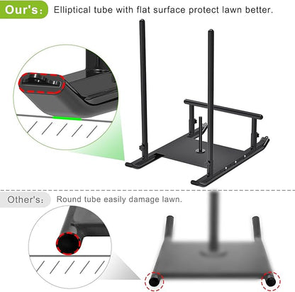Kipika Weight Sled, Workout Sled, Fitness Strength Training Sled, Speed Training Sled for Athletic Exercise, Speed Improvement, Easily Through Obstacles, Suitable for 1" & 2" Weight Plate