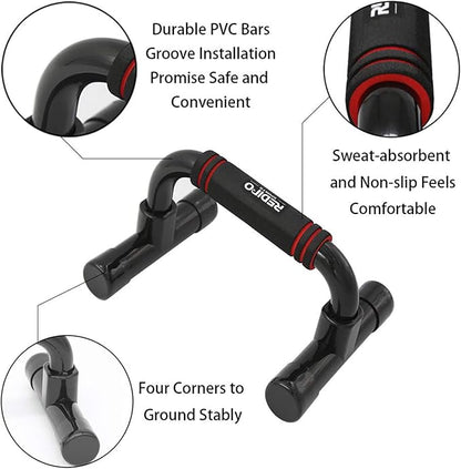 Push Up Bars Strength Training - Workout Stands With Ergonomic Push-up Bracket Board with Anti-Slip Sturdy Structure Portable for Home Fitness Training, Push Up Stands Handle for Floor Workouts
