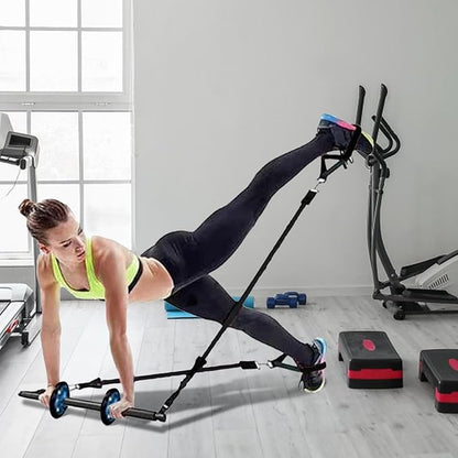 Pilates Bar Set - Pilates Exercise Kit, Pilates Resistance Bar | Portable Home Gym Pilates Bar Kit with Resistance Bands, Multifunctional Fitness Equipment for Full Body Training Home Gym