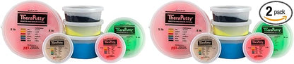 CanDo TheraPutty Standard Hand Exercise Putty for Rehabilitation, Exercises, Hand Therapy, Occupational Therapy, Hand Strengthening, Improve Motor Skills, Stress Relief (Pack of 2)