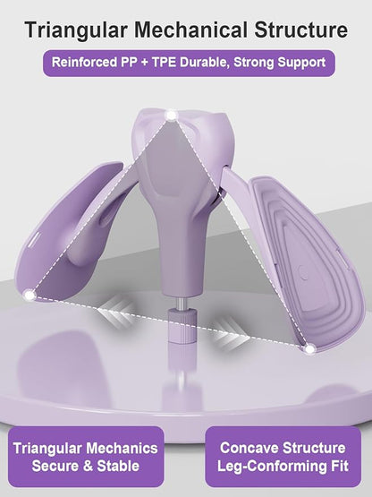 Pelvic Floor Exercise Devices 77 lb Adjustable Kegel Inner Thigh Exerciser and Hip Trainer Workout Equipment for Home Postpartum Recovery Women Men, with Band