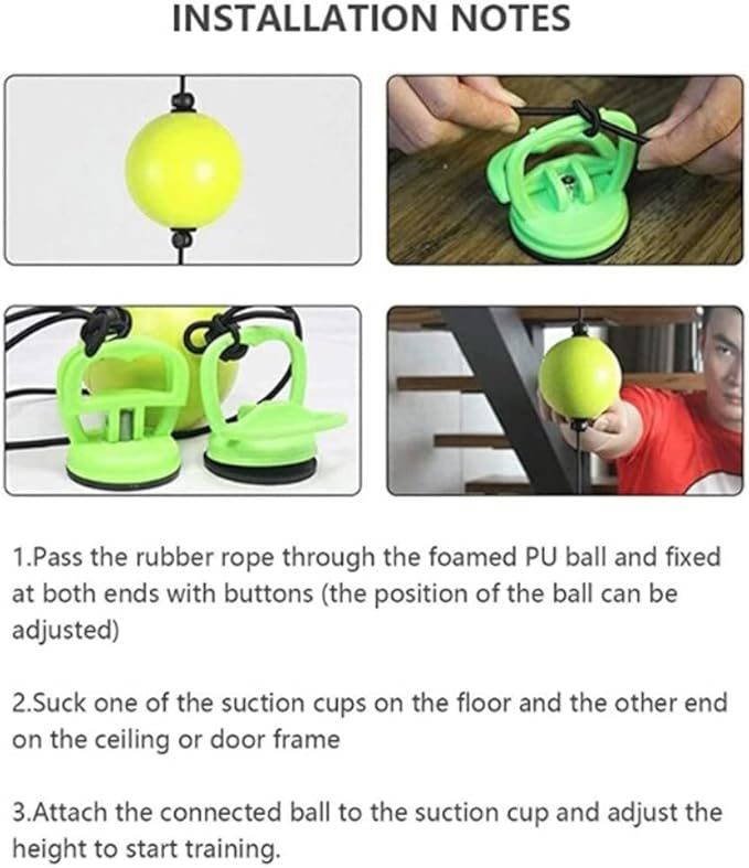 MMA Boxing Reflex Ball - Boxing Equipment Fight Speed, Boxing Gear Punching Ball Great for Reaction Speed and Hand Eye Coordination Training Reflex Bag Alternative