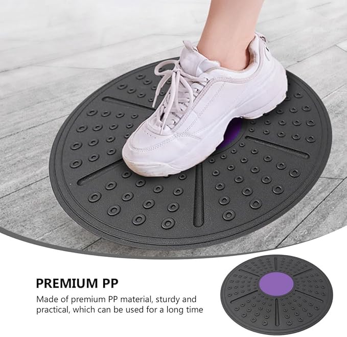 Equilibrium Sense Balance Board with Raised Massage Points Non-slip Stability Trainer Core Workout Fitness Accessory for Home Gym and Physical Therapy
