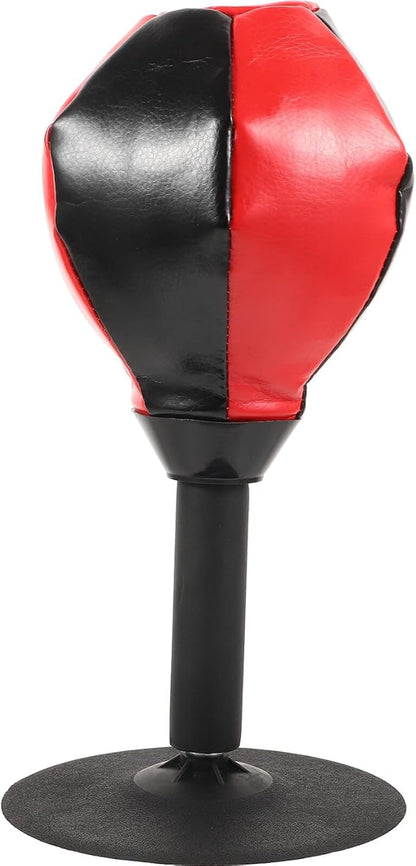 GALPADA Speed Bag Reaction Boxing Ball for Reflex Training, Desktop Punching Bag with Elastic Cord, Home Boxing Training Tool for Adults, Red Upgrade