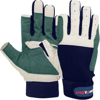 MRX Sailing Gloves for Men & Women 3/4 Finger Grip Great for Sailing, Yachting, Paddling, Kayaking, Fishing, Dinghying Water Sports