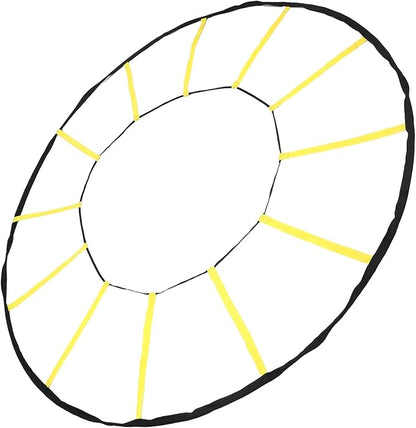 Circular Agility Ladder, 12 Rungs Nylon Speed Training Ladder, Footwork Equipment with Storage Bag for Soccer, Football, Basketball, and Fitness Training