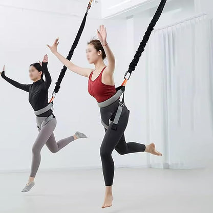 Bungee Dance Resistance Belt Rope,Professional Hanging Heavy Cord Yoga Fitness Bungee for Aerial Dance Home Suspension Training Kit W/Accessories (Set of 1 60~70kg)