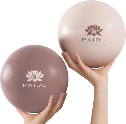 Pilates Ball 10-inch Core, Anti-Explosion and Anti-Slip Mini Yoga Balls, Suitable for Pilates, Yoga, Core Training, Physical Therapy, Balance, Stability, Stretching Exercises