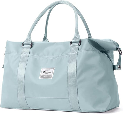 Sport Travel Duffle Bag Large Gym Tote Bag for Women, Weekender Carry on Bag for Airplane, Ladies Beach Overnight Bag Waterproof Luggage Bag with Wet Pocket