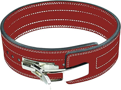 Flexz Fitness Lever Weight Lifting Belt Leather - 10MM 13MM Powerlifting Gym Belts for Men & Women - Lower Back Support for Weightlifting Deadlifts Squats Heavy Duty IPF Bodybuilding