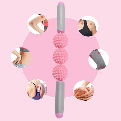 Massage Roller Stick - Hedgehog Roller Stick for Instant Effective Body Massage Tools | Massage Stick Roller for Legs, Body Massage Tools, Deep Tissue Body Roller