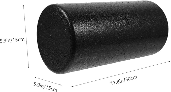 Homoyoyo Yoga Massage Roller Foam Epp Muscle Relaxation Stick 30x15cm Black Fitness Trigger Point Roller for Home Exercise and Muscle